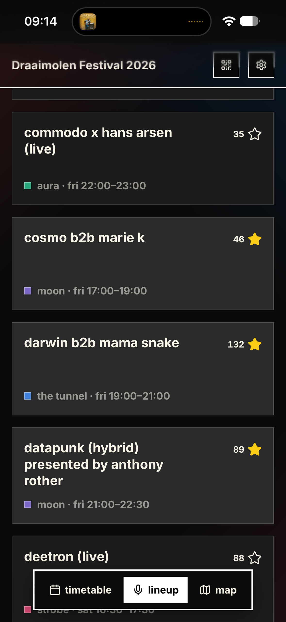 Draaimolen Festival artist line-up with favourites.